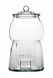 Amici Home Gumball Machine Shaped Glass Candy Jars | Storage Canister with Airtight Lids | Perfect for Weddings, Birthdays, Party Decorations, and Gifts | 42 Oz (Clear)