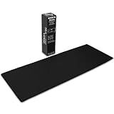 Traverse Ridge Gaming Mouse Pad (5mm) Massive 46 inch | 46x17.3x0.20 Extra Thick | Black | Stitched Edge, Large Washable Desk Mat