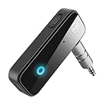 JXTZ (Upgraded) Bluetooth AUX Adpater for Car, Bluetooth Transmitter and Receiver, 3.5mm Aux Bluetooth Car Adapter, Wireless Audio Receiver for Car Stereo/Home Stereo/Headphones/Speaker/Laptop/TV