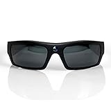 GoVision SOL 1080p HD Camera Glasses Video Recording Sport Sunglasses with Bluetooth Speakers and 15mp Camera - Black