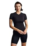 Tommie Copper Shoulder Support Shirt for Women, Posture Corrector Compression Shirt with UPF 50 Sun Protection, Women's Compression Shirt, Shoulder Compression, Shoulder Support for Women, Black M