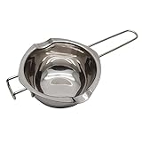 EIKS Boiler Pot Melting Bowl with SUS304 Stainless Steel for Melting Chocolate Candy Cheese Butter and Candle Wax Making, Capacity 400ML/13oz