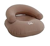 Comfort Axis Indoor/Outdoor Inflatable Lounge Chair, Perfect for Kids Rooms, Camping or Home, Design for Kids, Cappuccino, 23.5' by 23.5' by 16'