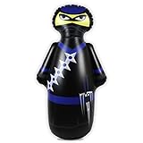 INFLATABLE DUDES Ninja {Nobi} 47 Inches -Kids Punching Bag | Already Filled with Sand| Bop Bag | Inflatable Toy | Boxing - Premium Vinyl- | Bounce-Back Action! | Indoor Outdoor -Play Therapy