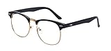Outray Vintage Retro Classic Half Frame Horn Rimmed Clear Lens Glasses