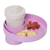 My Travel Tray – for Cup Holder (Lavender/Purple) Made in USA - Car Journey Must Insert into Cupholders Found on Seats, Booster, Strollers & Your car
