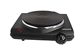 IMUSA Countertop Electric Hot Plate or Single Burner with Power Indicator Lights, Black