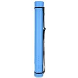 Poster Tube, Drawing Storage Tube, with Strap PE Moisture-Proof Waterproof for Posters Maps Artworks Documents(Blue)