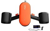 GENEINNO S2 Underwater Scooter,Dual Motors and Smart APP Support,Sea Scooter for Swimming Scuba Free Diving Snorkeling for Kids Adults (Orange +97Wh Air Travel Battery+Up to 60 Mins Running Time)