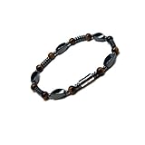 Accents Kingdom Elegant Tiger's Eye Bead Hematite Magnetic Therapy & Healing Stone Bracelet for Arthritis and Carpal Tunnel, 8.5'