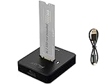 AMZPILOT M.2 NVMe & SATA to USB C Docking Station, M.2 SSD to USB A C Reader Adapter for Both M.2 (M Key, B+M Key) NVMe and SATA NGFF SSD Dock, Size for 2280 2260 2242 2230 22110 Enclosure - Plastic