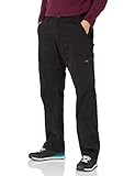 Wrangler Authentics Men's Relaxed Fit Stretch Cargo Pant, Black, 36W x 32L