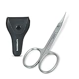 Eagerbeauty Cuticle Scissors- Stainless Steel Curved Blade Small Scissors for Trimming the Fingernails, Toenails, Eyebrow, Eyelash, Dry Skin – Nail Scissors(B)