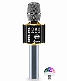 M37 - Bluetooth Karaoke Microphone Wireless - Bluetooth Microphone Wireless - Wireless Microphone Karaoke - Microphone for Kids - Carpool car Karaoke Microphones with Speaker - Karaoke mic