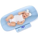 Medical king Digital Baby Scale-Multi-Function Infant Scale，Toddler Scale & Pet Scale w/ Collapsible Weighing Tray-Hold Function，4 Weighing Modes，Backlit LCD Display，Auto-Off，200 lbs Max (MK7064)