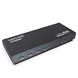 WAVLINK USB C Universal Laptop Docking Station dual monitor with 65W Charging, Dual 4K@60Hz & Single 5K@60Hz Display for Windows,Chrome OS,Android 5.0 Later (2 HDMI & 2 DP, 5 USB 3.0 A&C, LAN, Audio)
