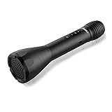 2 in 1 Bluetooth Wireless Microphone & Voice Amplifier, Takstar Portable Handheld Mic Speaker for Karaoke, Meeting, Outdoors, Speech, Party - Takstar DA10 (Black)