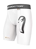 Shock Doctor Men's Core Compression Short with Bio-Flex Cup - Adult - Large - White