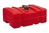 Scepter 08669 Rectangular 12 Gallon Low Profile Marine Fuel Tank For Outboard Engine Boats, 24-1/2-Inches x 18-Inches x 11-1/2-Inches, Red