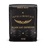 Intelligentsia Coffee, Medium Roast Whole Bean Coffee - Black Cat Espresso 12 Ounce Bag with Flavor Notes of Stone Fruit, Dark Sugars and Dark Chocolate, Packaging May Vary