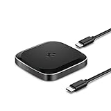 Spigen Wireless Charger, Fast 15W Wireless Charging Pad for Qi Enabled Galaxy Z Fold Flip 4 3 S22 Ultra Plus S21 FE Note 20 Pixel 6 iPhone 11 XS XR X 8 SE [No Adapter Included]