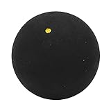 Squash Balls, Rubber Single Dot Squash Racket Balls with Fast Speed for Beginner and Hobby Player Racquetball Game Practice Training(Yellow Dot)