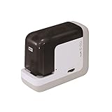 MAX USA BH-11F Portable Electric Stapler - Compact, Powerful, Noiseless, Rapid, Automatic, Touchless Equipment, Black/White