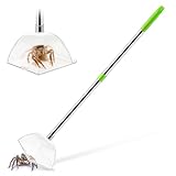 Saillong Large Spider Insect Catcher with Long 31'' Handle, Contactless Spider Grabber Removes Release Spiders and Insects, Spider Catchers for Home Kid Nature Explore (1)