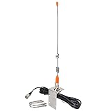 HYS VHF Marine/Boats Radio Antenna, Low-Profile 156-163mhz Antennas W/16.4ft(5m) RG58 Low Loss Premium Coaxial Cable with PL259 for Standard Truck Horizon Cobra Icom VHF Marine Mobile Radio