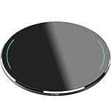 TOZO W1 Wireless Charger, 10W Qi-Certified Fast Charging Pad with Aviation Aluminum Computer Numerical Control Technology Compatible with iPhone 15 14 13 12 Series, for Samsung Galaxy Series