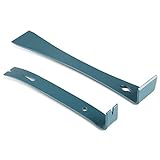 SN-KNIFE 2pc 7-1/4' & 9-1/4 Flat Pry bar, Teardrop Nail Puller,High-Carbon Steel,Gray