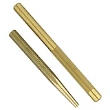 ABN Large Brass Punch Set, 2pc - Brass Drift Punch Set, Automotive Chisel Punches Kit, Large Brass Tools for Mechanics