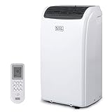 BLACK+DECKER Air Conditioner, 14,000 BTU Air Conditioner Portable for Room up to 700 Sq. Ft., 3-in-1 AC Unit, Dehumidifier, & Fan, Portable AC with Installation Kit & Remote Control