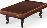 K-Musculo Pool Table Cover, Heavy Duty Leatherette Billiard Table Cover, Waterproof and Tearproof, 6.5/7/7.5/8/8.5/9 Foot Fitted(Brown, 7FT)