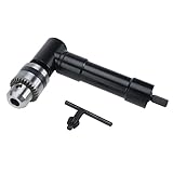 RealPlus Right Angle Attachment 90 Degree Cordless Right Angle Drill Adapter with 3/8' Keyed Chuck 8mm Hex Shank