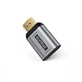 ELUTENG USB C to HDMI Adapter, USB Type C Female to HDMI Converter (Thunderbolt 3 Compatible) 4K 60Hz Support Audio and Video Transmission Type C 3.1 to HDMI Coupler Female to Male