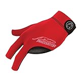 Predator Second Skin Billiard Gloves 3 Finger Pool Glove for Left Hand,Snooker Cue Sport Glove Black Yellow Red Blue M/L