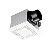 Tech Drive Bathroom fan with light 80 CFM, 2.0Sone No Attic access Needed Installation,Very Quiet Ventilation and Exhaust Fan With LED light 4000K 600LM