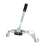 Aikosin Power Puller - 4 Ton Capacity Winch, Heavy Duty Pull Hoist Come Along Double Gear Hand Cable Puller with 2 Hooks