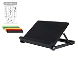 Ascend Steel Slant Board Calf Stretcher for Squats and Fully Body Workout with 5 Adjustable Angles – 0-45°; Non-Slip Physical Therapy Equipment for Stretching; Heavy Duty Squat Wedge Incline Board