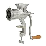 Victoria Cast-Iron Meat Grinder with a Table Clamp Mount, Manual Sausage Grinder and Meat Mincer, Number 10, Made in Colombia
