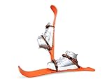 Tundra Wolf skis for Snow Play, Skills, Technique and Fun Fitness (Orange)