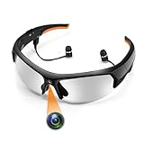FlyGift Camera Sunglasses Smart Glasses, HD 1080P Glasses with Camera Bluetooth and Earphone, for Outdoor Sports Biking, Fishing, Driving, Hunting, Hiking Shooting(32G Memory Card Included)