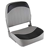 Wise 8WD734PLS-664 Standard Low Back Boat Seat, Grey/Charcoal