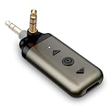 HVMLAK AIR99 Bluetooth Transmitter for Headphones, 2-in-1 Bluetooth Audio Adapter for All 3.5mm Jack Systems, Connect 2 AirPods or BT Devices, Perfect for Airplane TV iPod Car Home Stereo