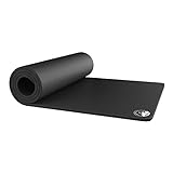 Foam Sleeping Pad - Lightweight 0.5-Inch Mat for Camping, Cots, Tents, Backpacking, and Yoga - Non-Slip and Waterproof with Handle by Wakeman (Black)
