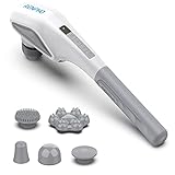 Handheld Back Massager, RENPHO Cordless Deep Tissue Body Massager with Battery Indicator, Electric Percussion Massage Machine for Muscles, Neck, Foot, Shoulder, Leg, Calf, Home, Office