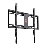 ECHOGEAR SlimView Low Profile Fixed TV Wall Mount for TVs Up to 80' - Holds Your Only 1.25' from The Pull String Locking System Easy Cable Access Big Hardware Assortment Simple Install