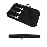 HERSENT Knife Roll, Chef's Knife Roll Bag, Portable Knife Bag, Travel Chef Knife Case Carrier Storage Bag with 4 Slots, Knife Pouch for Chef or Culinary Enthusiasts Men Women,Butcher Knife Roll Bag