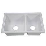 Lippert Replacement Double Kitchen or Galley Sink for RVs, Manufactured Homes, Travel Trailers, 5th Wheels and Motorhomes